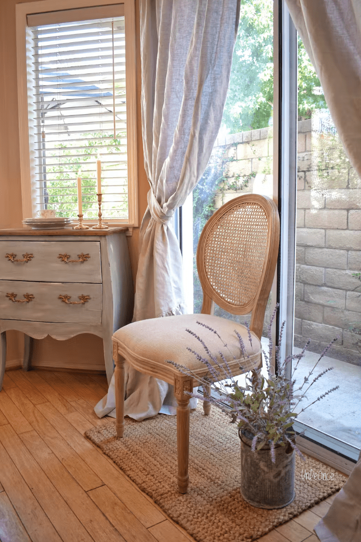 Window Curtain, Ruffled Linen Panel Natural Flax Cotton Lined for Windows, Room Styling and Everyday Privacy, 9 Size Options image 6