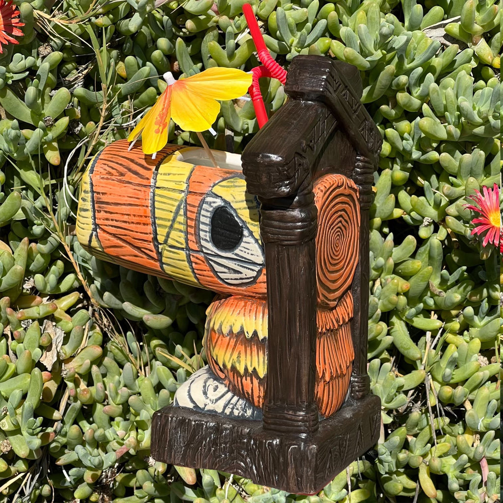 Coffee Mug, Tiki tOny's Hanging Toucan Tiki (Orange, Ceramic Construction for Everyday Drinks, Home and Entertaining, 2 Type Options image 6