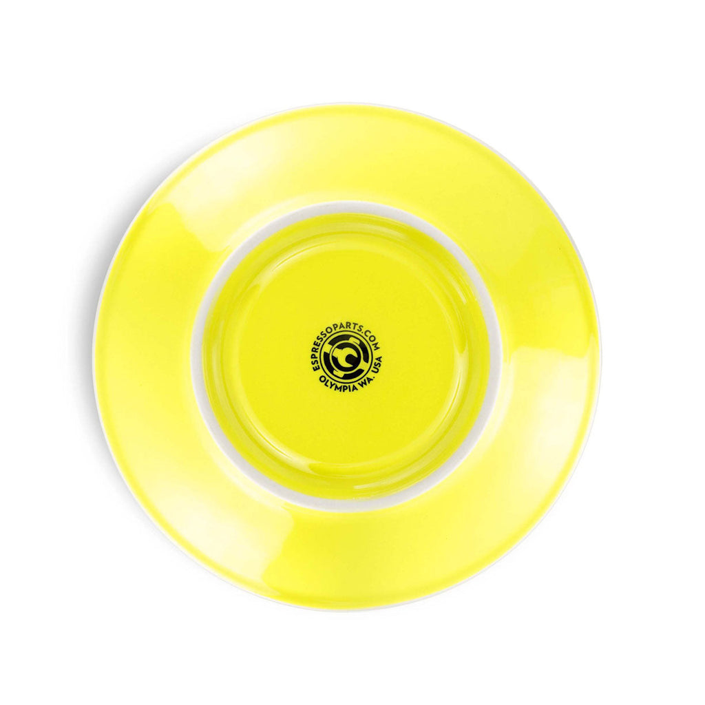 Coffee Mug, Latte Cup & Saucer Yellow (8oz 252ml), Ceramic Construction, Porcelain Construction for Everyday Drinks, Home and Entertaining image 6