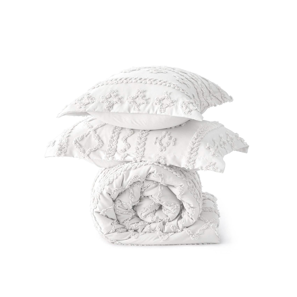 Bed Comforter, Boho Deluxe Embroidery Set, Breathable Construction, Machine-Washable Care for Everyday Bedding and Comfortable Sleep image 6