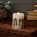 Decorative Candle, Flameless Embedded Lavender & Rosemary Pillar for Living Rooms, Bedrooms and Relaxing Evenings, 2 Size Options image 6