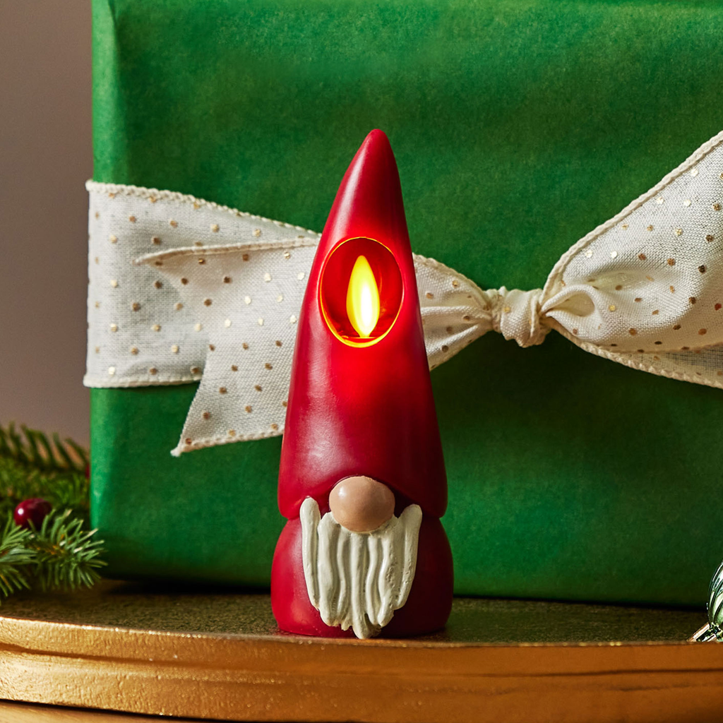 Flameless Candle, Red Gnome for Bedrooms, Living Rooms and Everyday Candlelight Ambience, 2 Size Options image 6