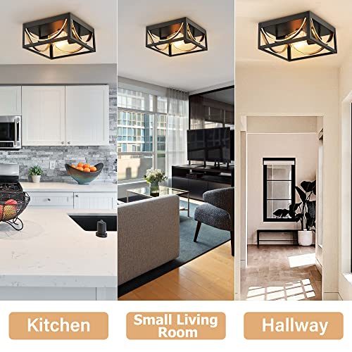 Home Lighting, Alexia 12" Flush Mount Ceiling Light Fixture for Desks, Side Tables and Warm Room Lighting image 6