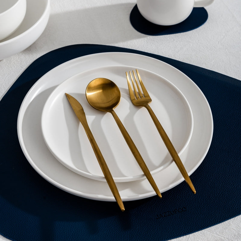 Dinnerware, Minimalist Salad Plate for Everyday Meals and Table Settings, 4 Sizes and 5 Colors image 6