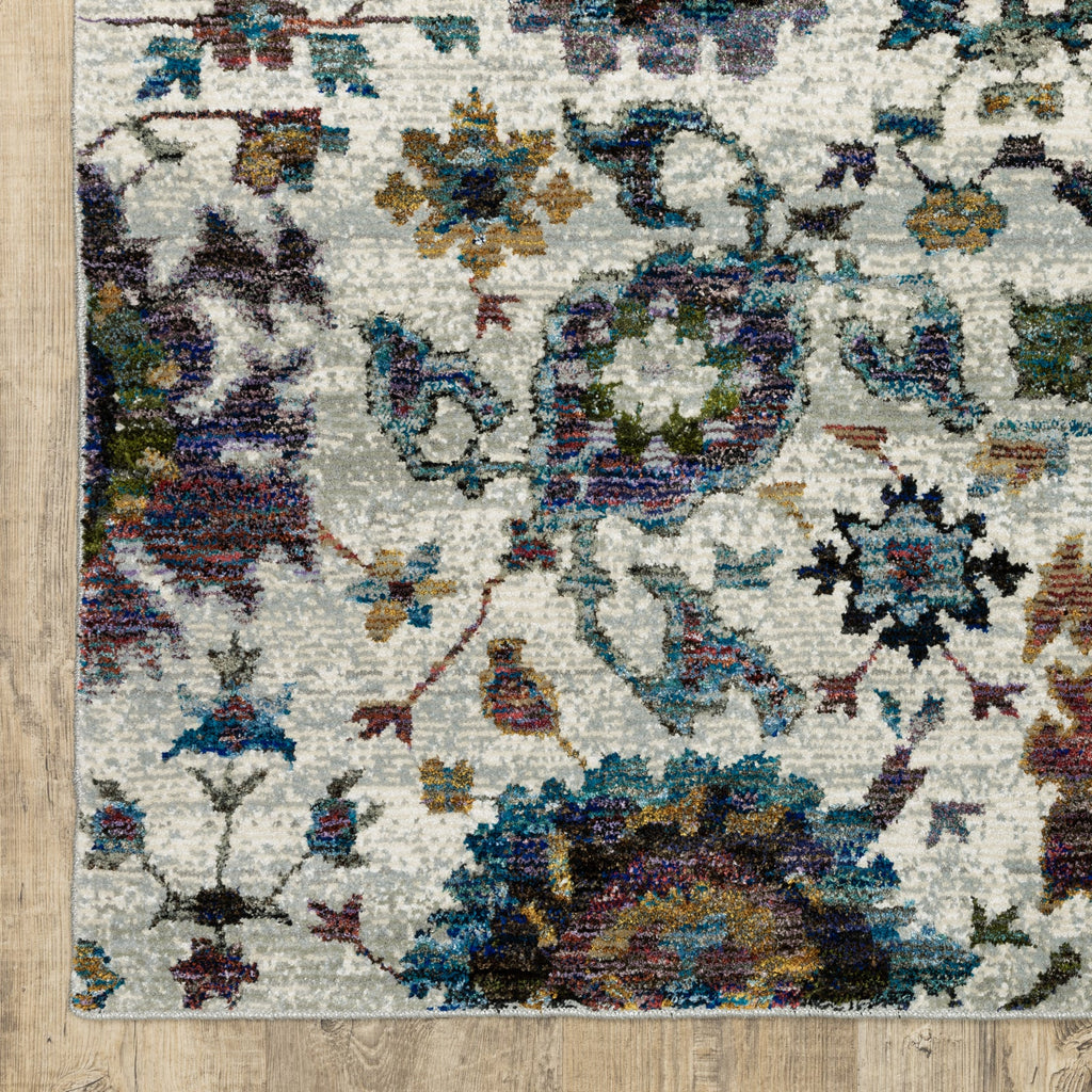 Area Rug, Andorra 7129A Stone Multi for Living Rooms, Bedrooms and Entryways, 11 Size Options image 6