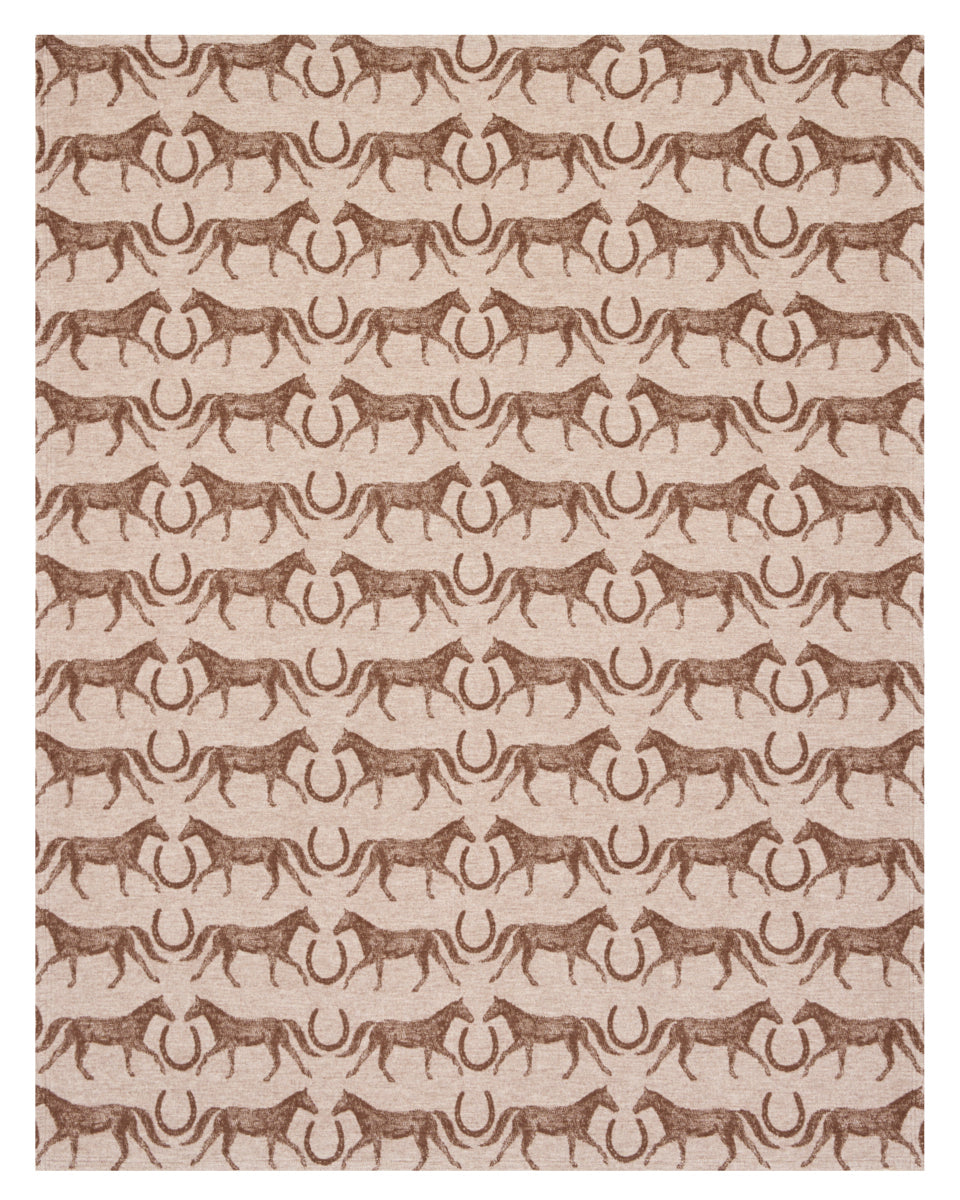 Cozy Throw Blanket, Hill Country Horses Lightweight for Sofas, Beds and Relaxing at Home, Designed for Everyday Home Use image 6