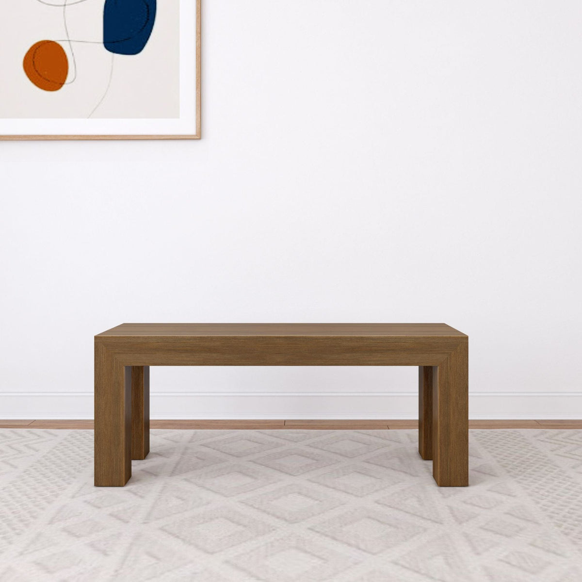 Dining Bench, Modern 49" for Dining Rooms, Kitchen Tables and Everyday Seating, 5 Color Options image 6