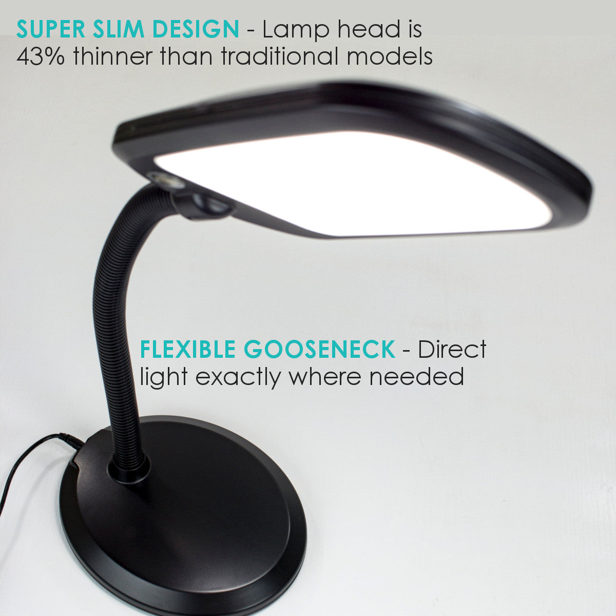 Home Lighting, 26"H Slim Design LED Bright Reader Natural for Bedrooms, Living Rooms and Reading Corners image 6