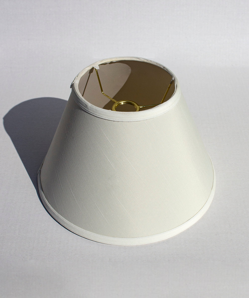 Lamp Shade, 12"W x 8"H THREADED UNO Downbridge White for Lamp Replacement, Reading Corners and Living Spaces image 6