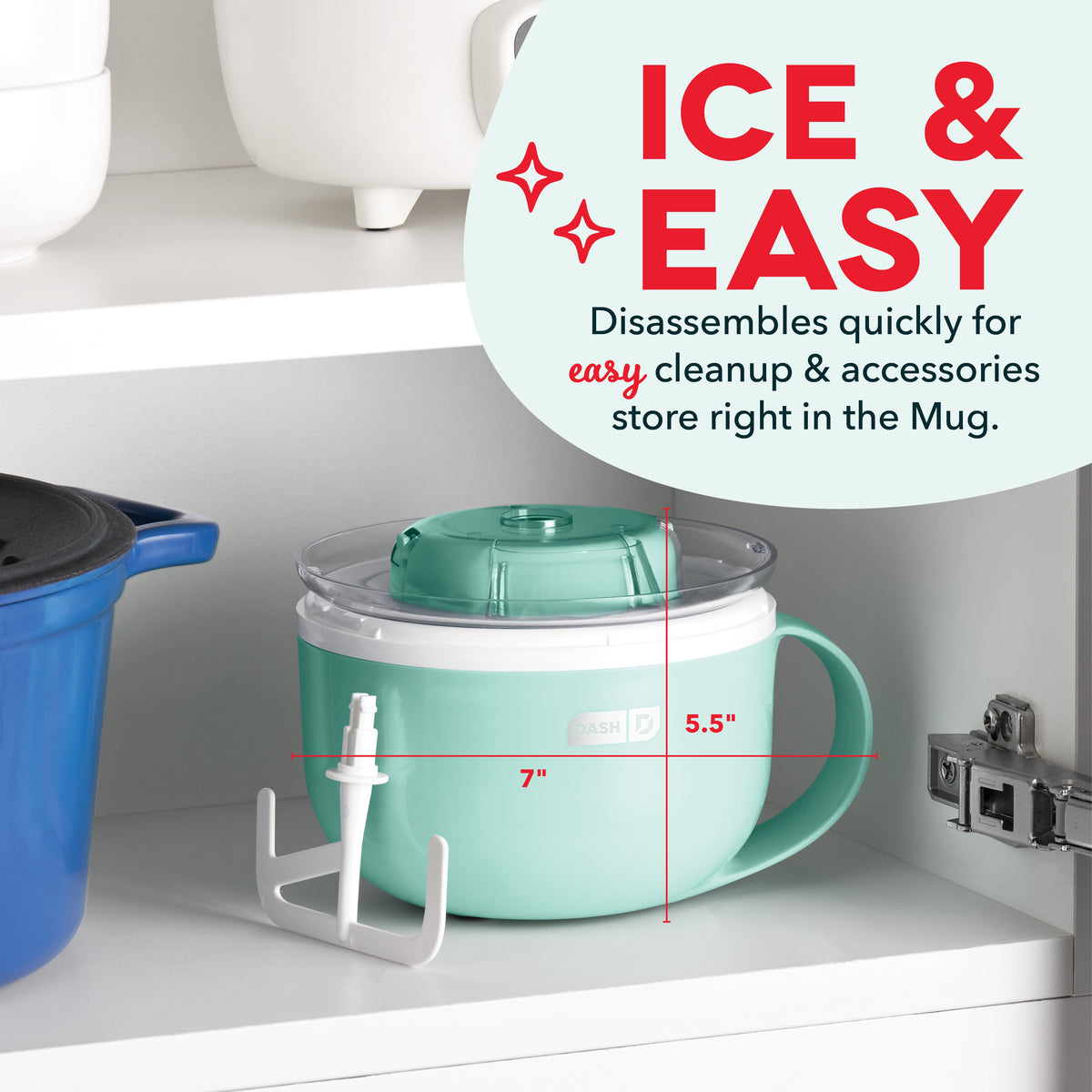 Coffee Mug, My Ice Cream Maker for Everyday Drinks, Home and Entertaining, 2 Sizes and 2 Colors image 6