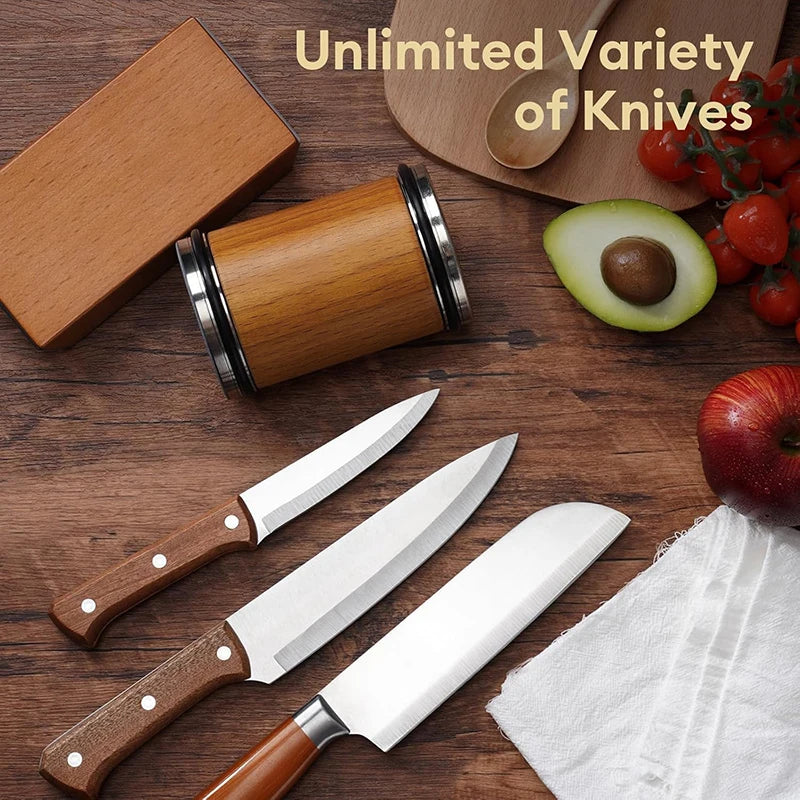 Rolling Knife Sharpener, with Magnetic Base 15° & 20° Angle Guide for Everyday Meal Prep and Home Kitchens, 15 Color Options image 6