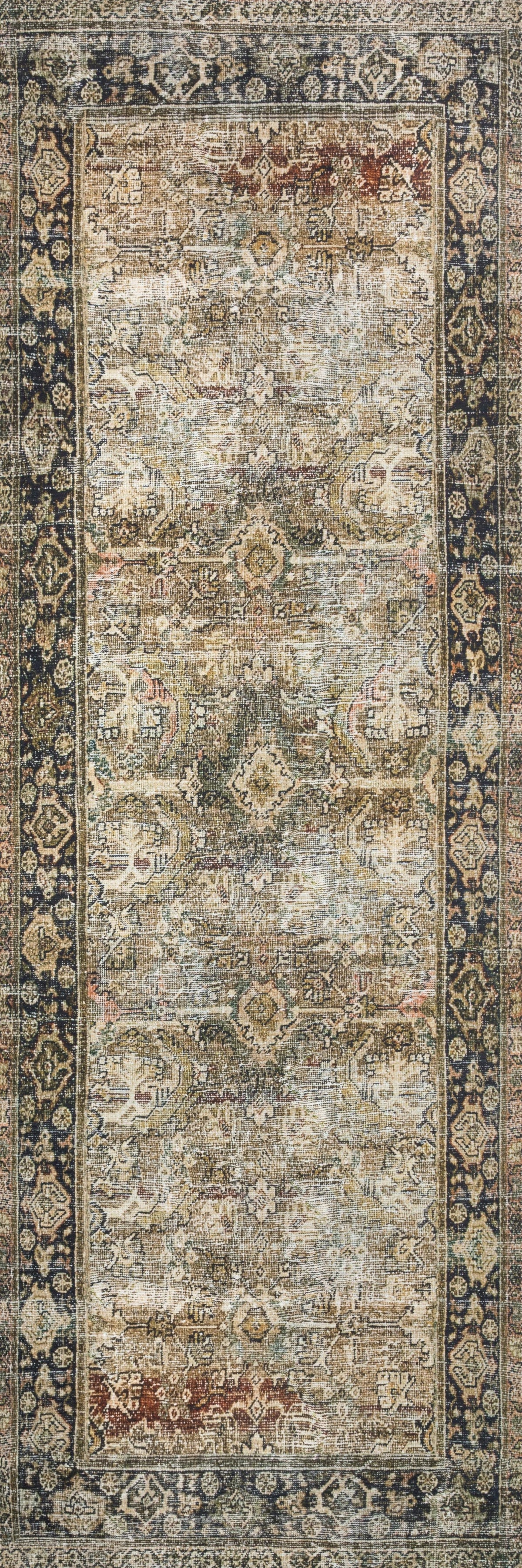 Area Rug, Layla LAY 03 Olive Charcoal for Hallways, Dining Spaces and Home Decor, 11 Size Options image 6