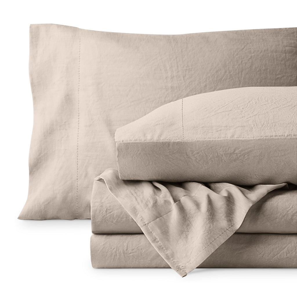 Bed Sheet Set, Ultra Soft Washed for Master Bedrooms, Guest Beds and Daily Use, 5 Sizes and 14 Colors image 6