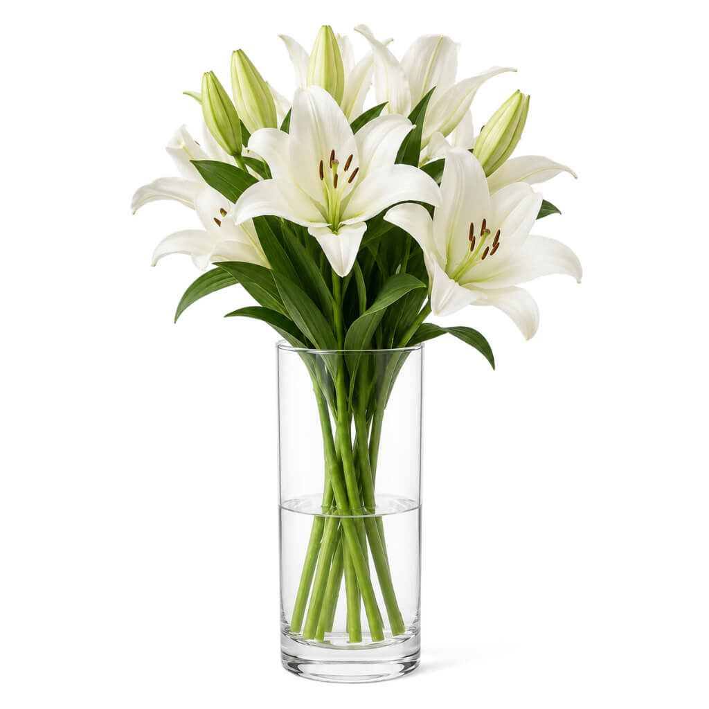 Glass Cylinder Vase Set, 3.25"x7.5" 12 Pack, Hand-Blown Glass for Floral Arrangements and Home Table Displays image 6