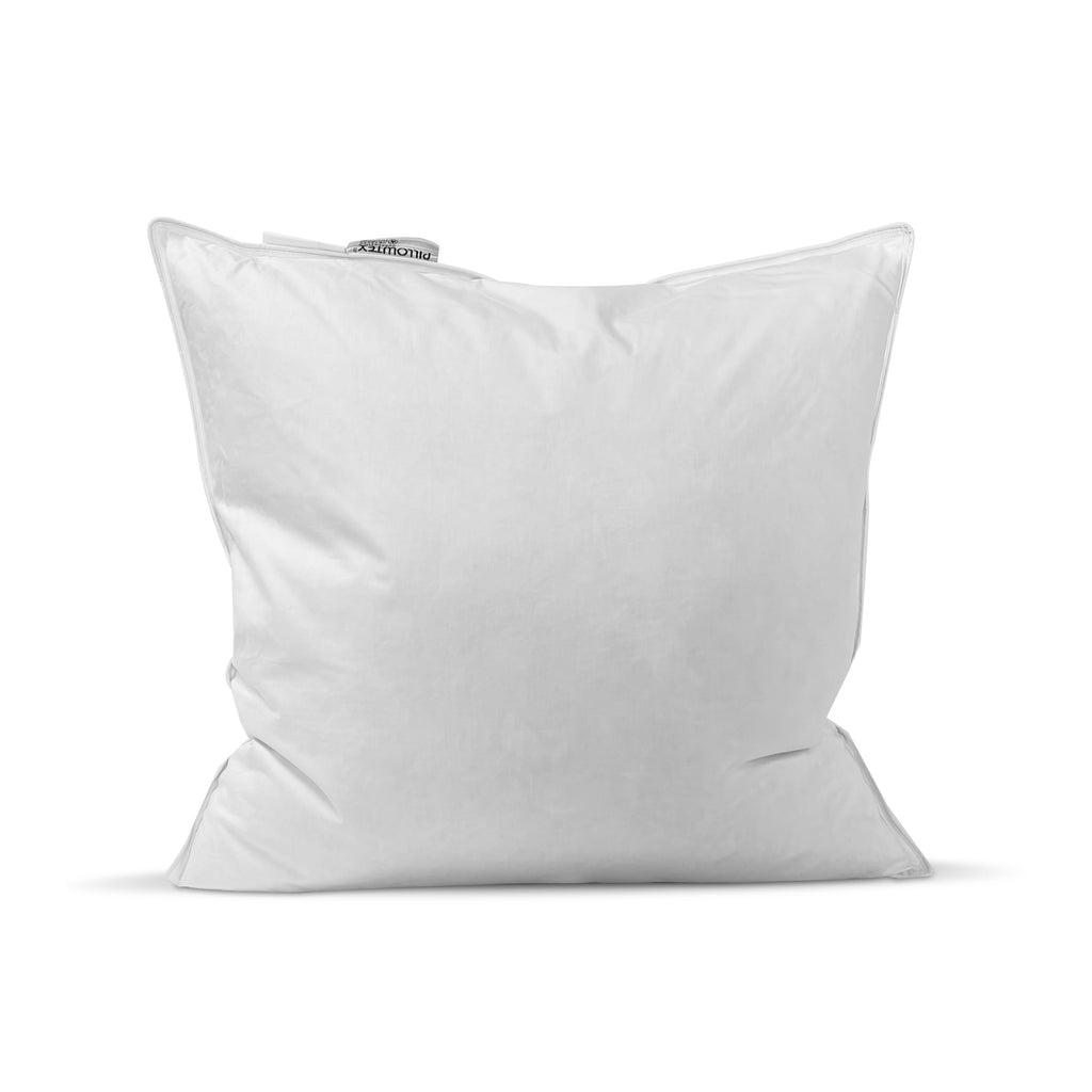 Bed Pillow, Insert White Duck Feather & Down, Machine-Washable Care for Sleeping, Reading and Bedroom Comfort, 14 Size Options image 6