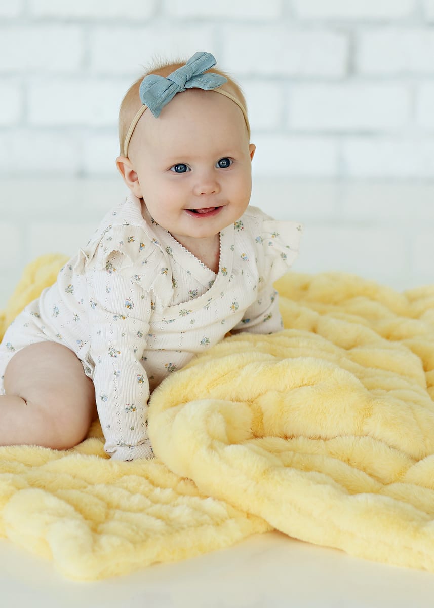 Cozy Throw Blanket, Hugs Butter Yellow for Sofas, Beds and Relaxing at Home, 5 Size Options image 6