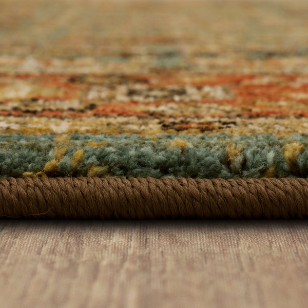 Area Rug, Spice Market Myanmar Aquamarine for Living Rooms, Bedrooms and Entryways, 5 Size Options image 6