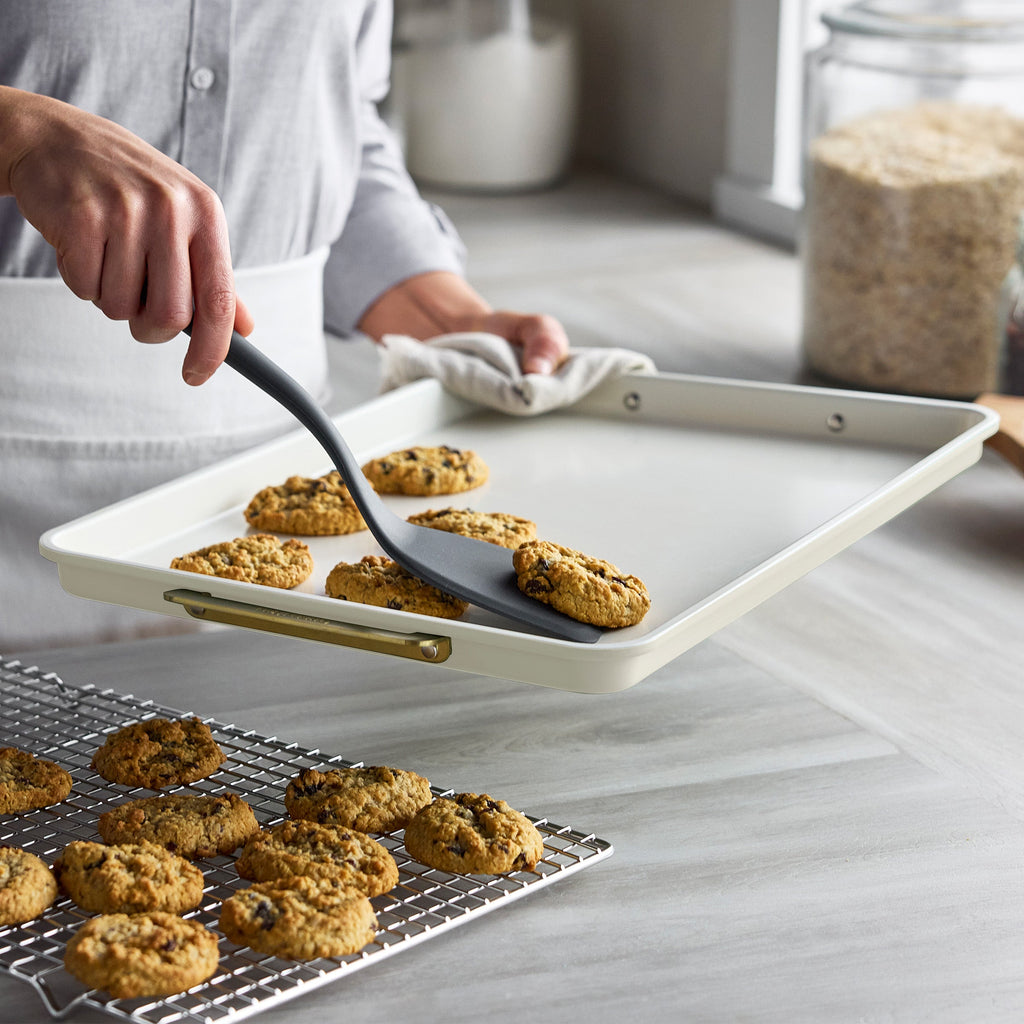 Baking Sheet, Reserve 13" x 18" Half Pan Cream for Sheet Pan Meals, Pastries and Home Baking image 6
