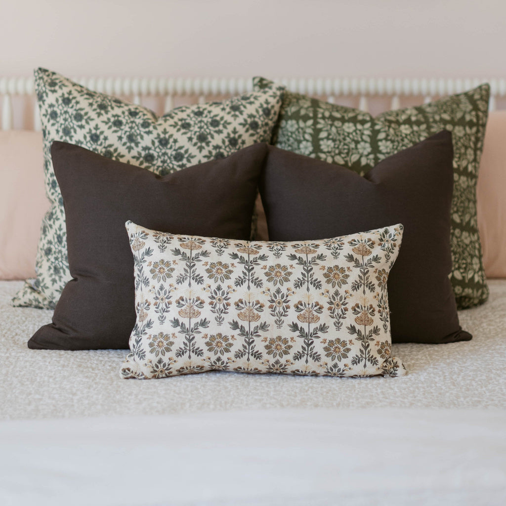 Decorative Pillow Cover, Fannie Lumbar 12x20" 12x40" for Sofas, Beds and Living Room Accents image 6