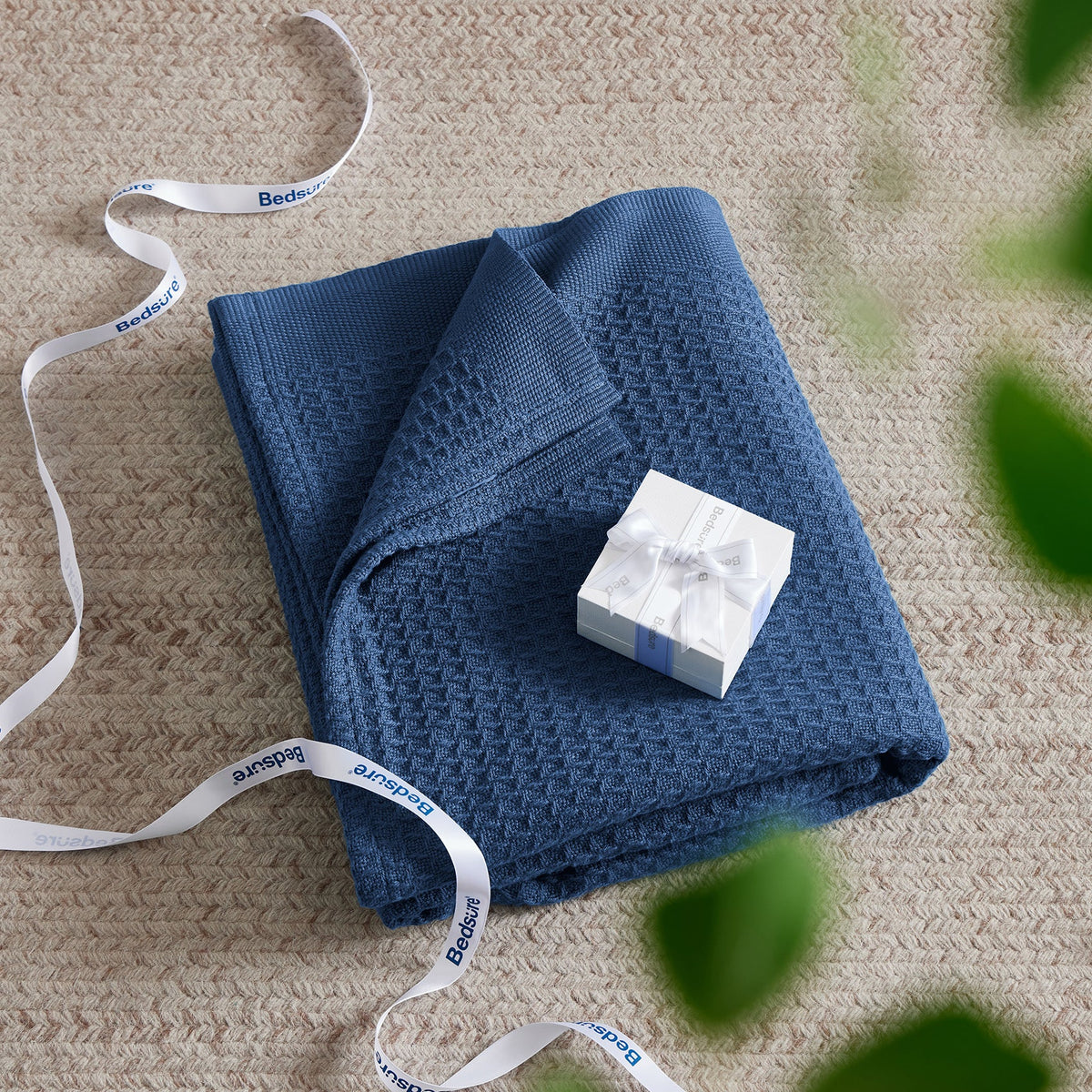 Cozy Throw Blanket, Cotton Waffle Weave, Lightweight Design, Breathable Construction for Living Rooms, Bedrooms and Everyday Lounging image 6