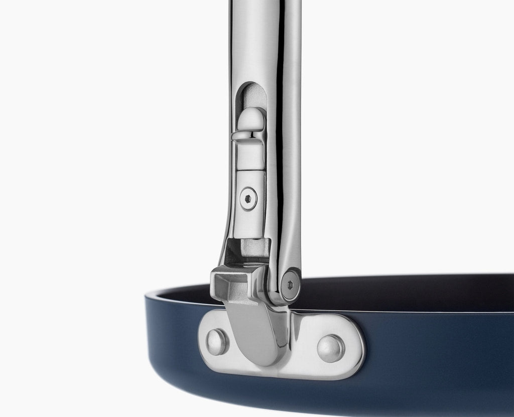 Fry Pan, Space Folding Handle Non Stick 12" Blue for Searing, Sautéing and Everyday Meal Prep image 7
