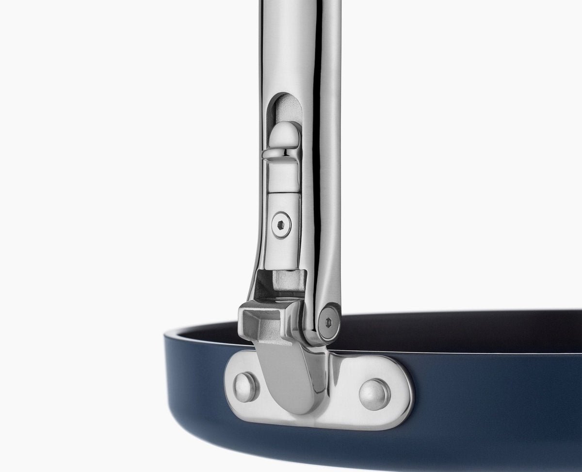 Fry Pan, Space Folding Handle Non Stick 12" Blue for Searing, Sautéing and Everyday Meal Prep image 7