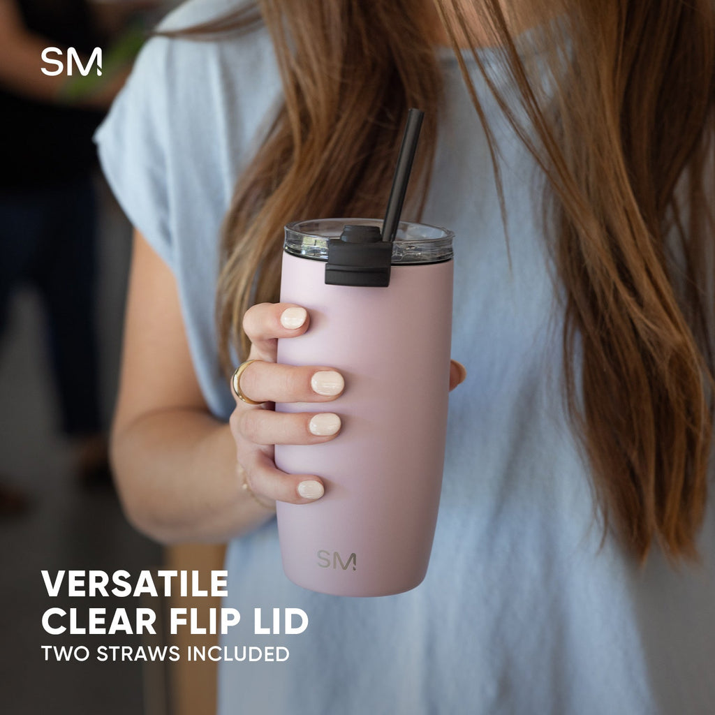 Insulated Tumbler, Voyager with Clear Flip Lid & Straw, Stainless Steel Construction for Everyday Drinks, Home and Entertaining image 7