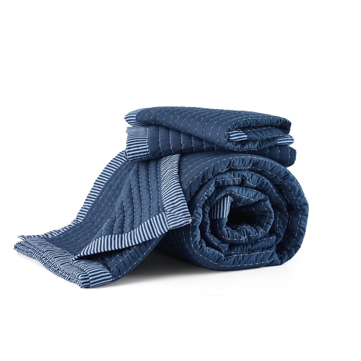 Cozy Throw Blanket, Corduroy Pattern Quilt Set, Breathable Construction for Living Rooms, Bedrooms and Everyday Lounging image 7