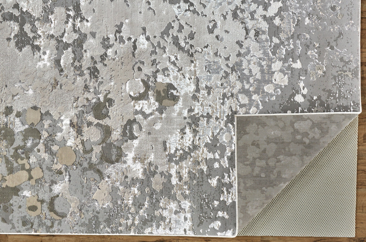 Area Rug, Micah 3336F Silver Gray, Stain-Resistant Finish for Living Rooms, Bedrooms and Entryways, 11 Size Options image 7