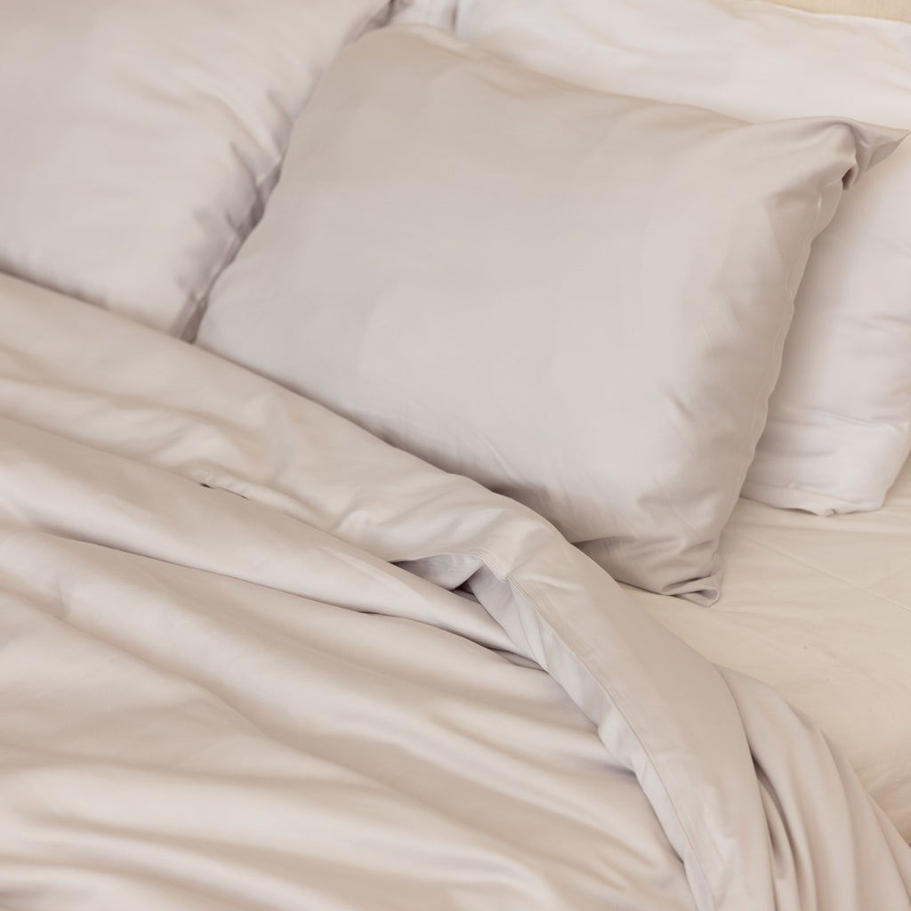 Bed Sheet Set, Organic Bamboo Sateen, Cooling Comfort for Everyday Bedroom Comfort and Guest Rooms, 5 Sizes and 15 Colors image 7