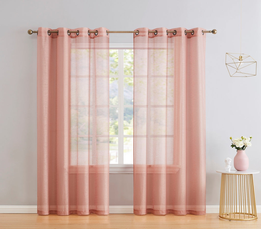 Window Curtain, Victoria Semi Sheer Grommet Panels for Windows, Room Styling and Everyday Privacy, 14 Sizes and 28 Colors image 7