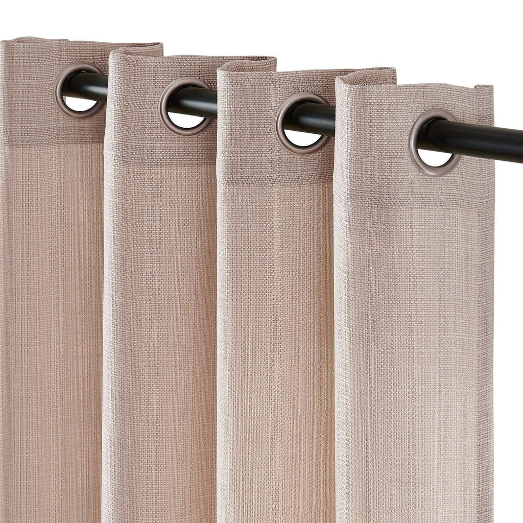 Window Curtain, Solid Linen Textured Grommet Curtains (2, Lightweight Design for Windows, Room Styling and Everyday Privacy image 7