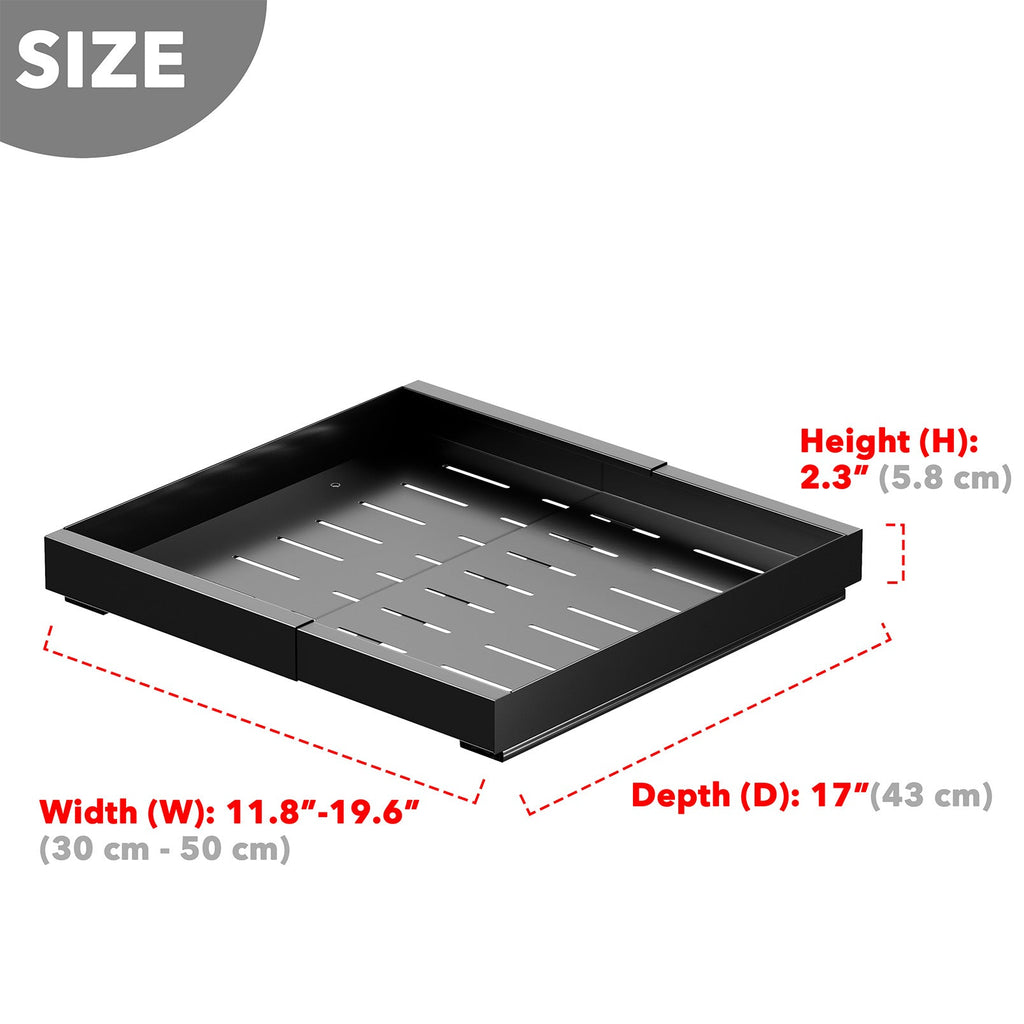 Home Storage Organizer, Adjustable No Drill Adhesive Pull Out Cabinet for Closets, Shelves and Everyday Organization image 7