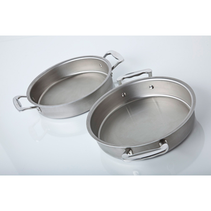 Stainless Steel Cake Pan, 9" Round with Handles, Stainless Steel Construction for Birthdays, Home Baking and Family Desserts image 7