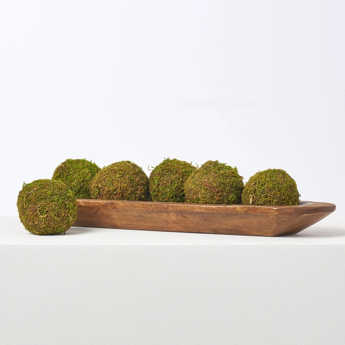 Dinnerware, Natural Green Faux Moss Ball Decorative Bowl, Lightweight Design for Everyday Meals and Table Settings, 3 Size Options image 7
