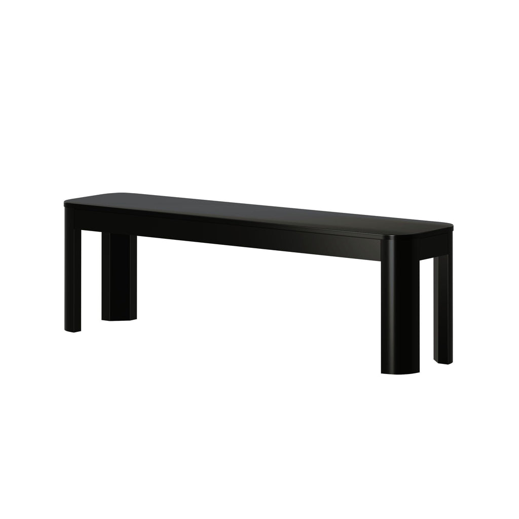 Dining Bench, Contour 58" for Dining Tables, Family Meals and Kitchen Seating, 2 Sizes and 3 Colors image 7