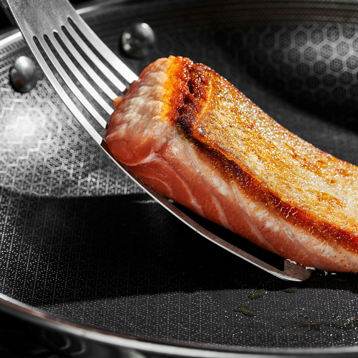 Stainless Steel Fry Pan, Hybrid with Lid, 7" for Stovetop Cooking, Family Meals and Daily Kitchen Use image 7