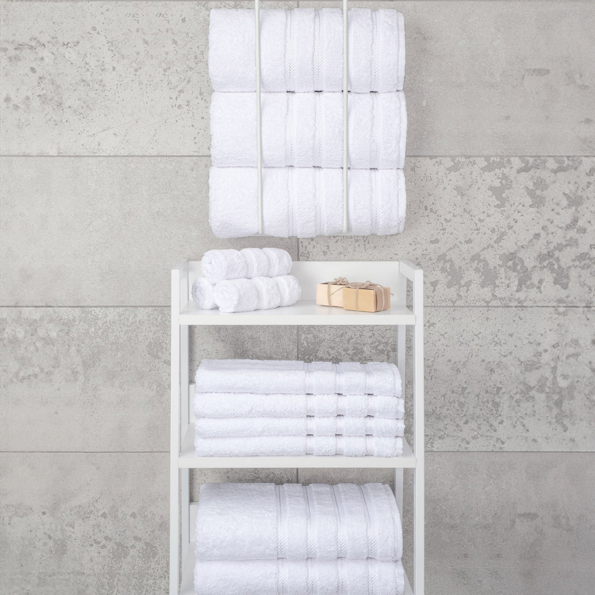 Bath Towel Set, 100% Cotton Turkish Towels for Bathroom, 4 for Home Bathrooms and Everyday Care, 21 Color Options image 7
