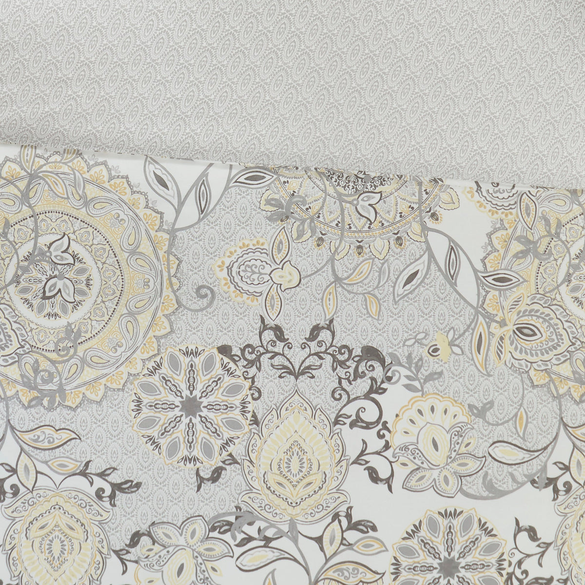 Bed Comforter, Isla 8 Piece Cotton Floral Printed Reversible, Machine-Washable Care for Year-Round Bedroom Comfort and Restful Sleep image 7