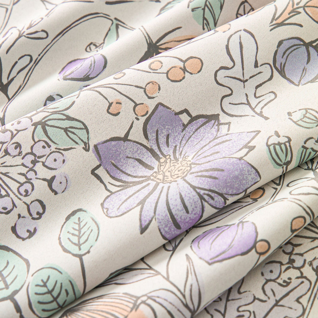 Window Curtain, Botanical Sketch Floral Curtains (2 Panels), Lightweight Design for Windows, Room Styling and Everyday Privacy image 7