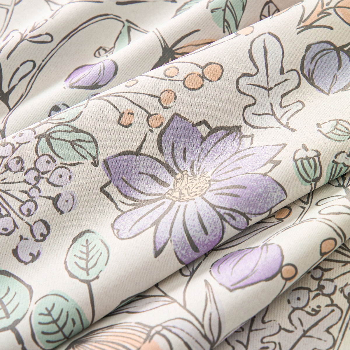 Window Curtain, Botanical Sketch Floral Curtains (2 Panels), Lightweight Design for Windows, Room Styling and Everyday Privacy image 7