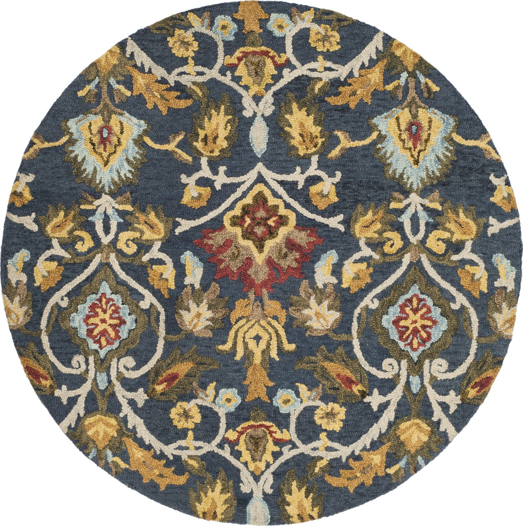 Area Rug, Blossom 402 Navy Multi for Living Rooms, Bedrooms and Entryways, 16 Size Options image 7