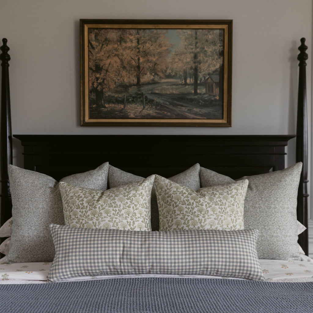Decorative Pillow Cover Set, Clem in Linen 18" 22" for Bedroom Styling and Living Room Decor, 2 Size Options image 7