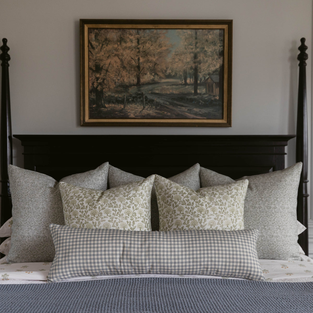 Decorative Pillow Cover Set, Clem in Linen 18" 22" for Bedroom Styling and Living Room Decor, 2 Size Options image 7