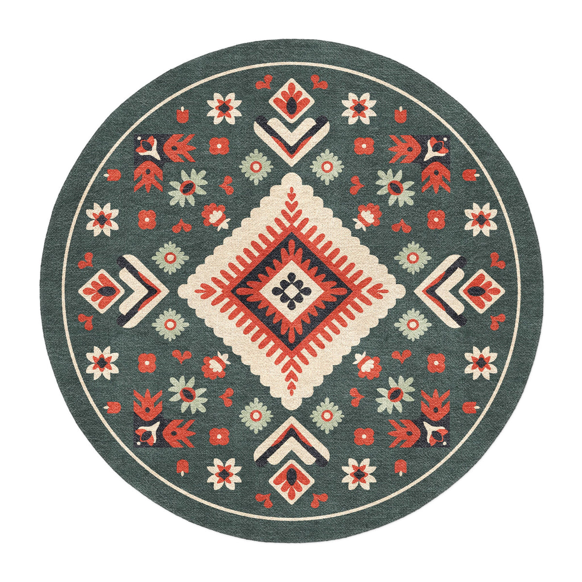 Area Rug, Solano Sage & Terracotta for Hallways, Dining Spaces and Home Decor, 10 Size Options image 7