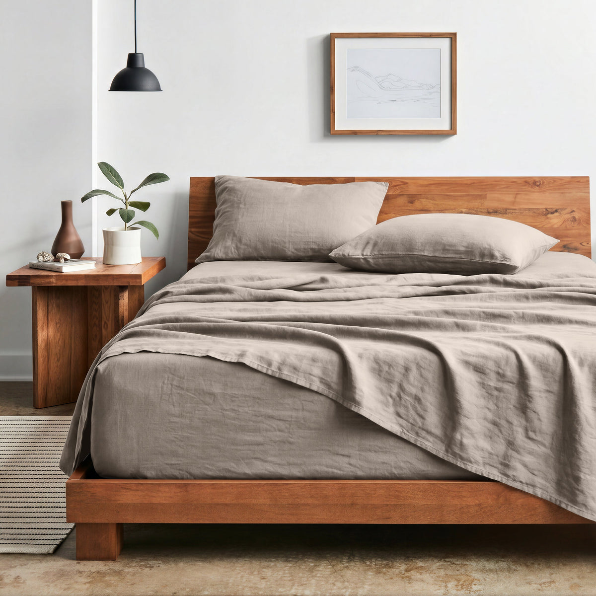 Bed Sheet Set, Ultra Soft Washed for Master Bedrooms, Guest Beds and Daily Use, 5 Sizes and 14 Colors image 7