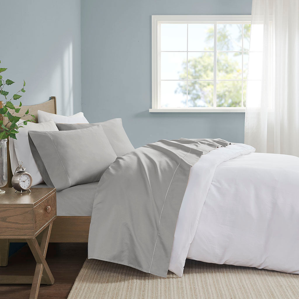 Bed Sheet Set, 600 Thread Count Pima Cotton Pima Cotton, Machine-Washable Care for Everyday Bedroom Comfort and Guest Rooms image 7