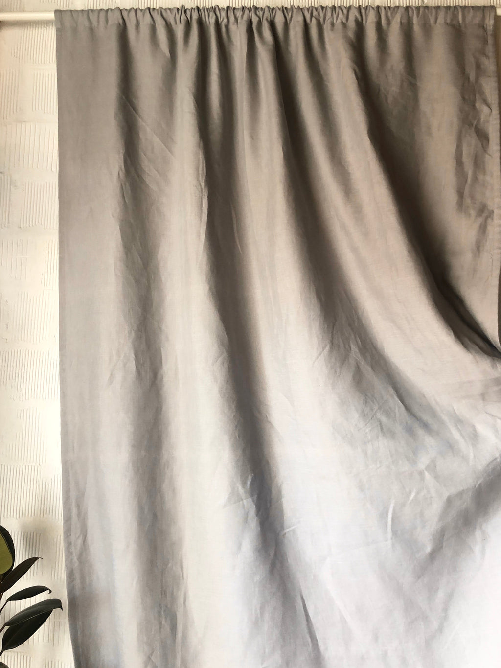 Window Curtain, Ruffled Linen Panel Natural Flax Cotton Lined for Windows, Room Styling and Everyday Privacy, 9 Size Options image 7