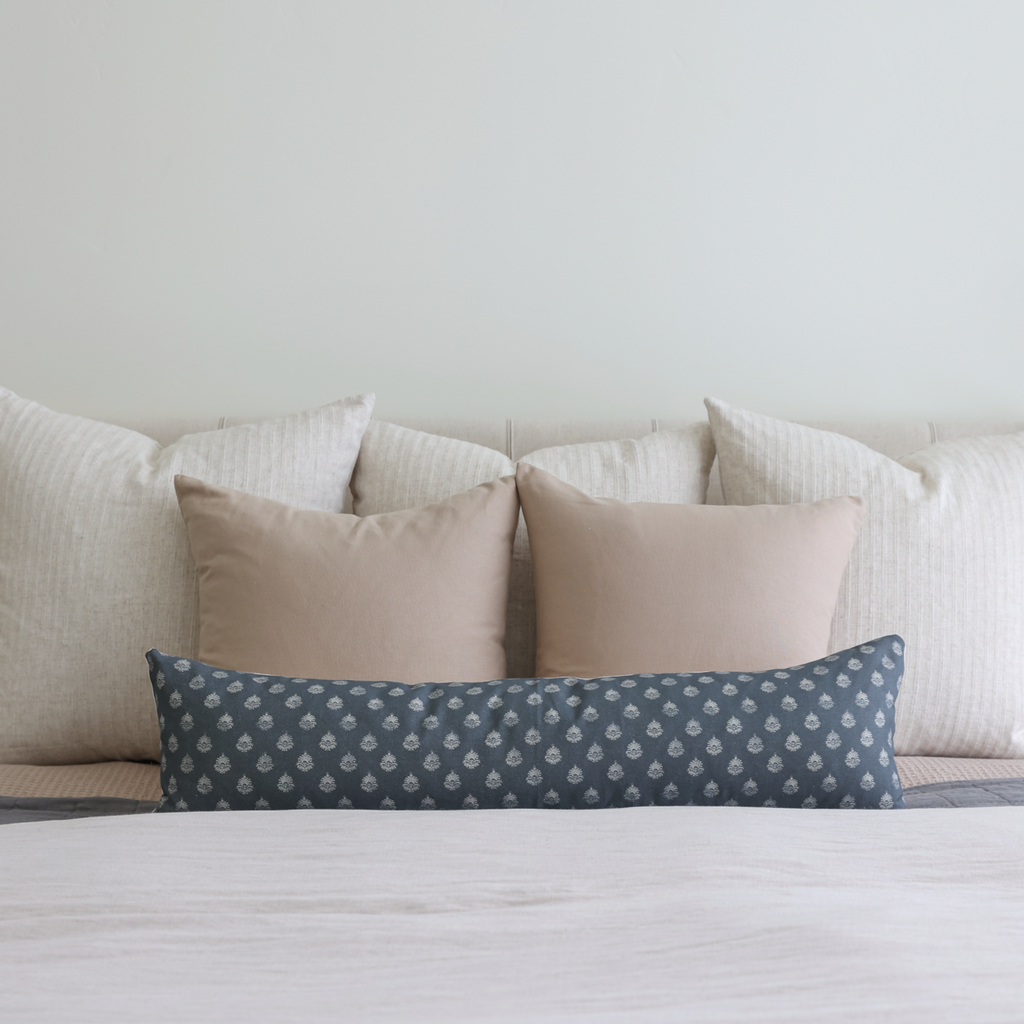 Decorative Pillow Cover, Clay Vintage in Blue Lumbar 12x20" 12x40", Lightweight Design for Sofas, Beds and Living Room Accents image 7