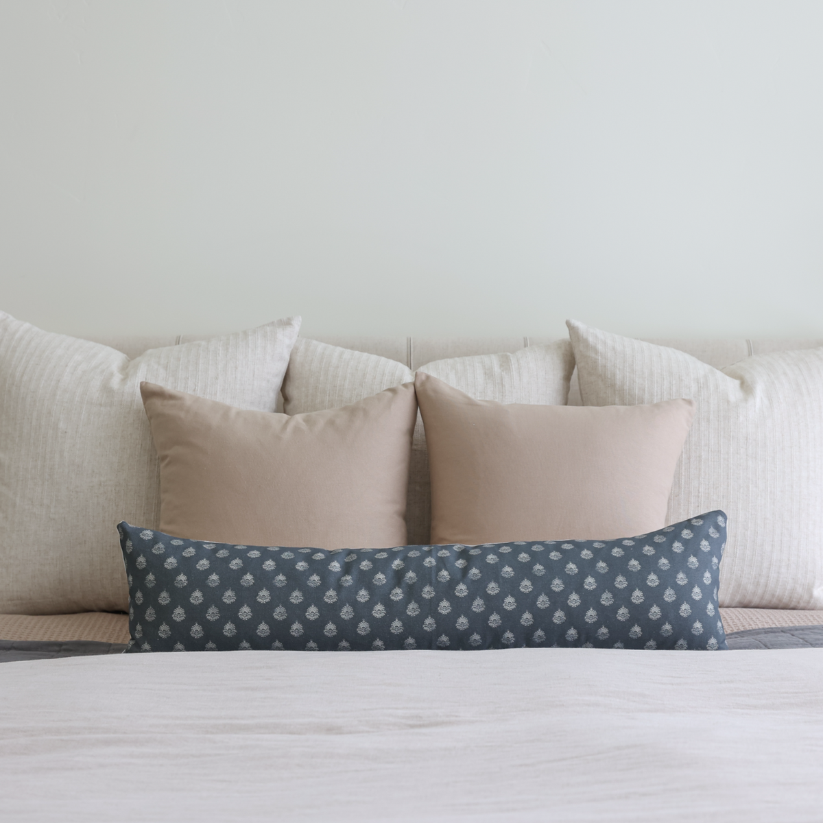 Decorative Pillow Cover, Clay Vintage in Blue Lumbar 12x20" 12x40", Lightweight Design for Sofas, Beds and Living Room Accents image 7